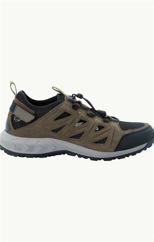 Jack Wolfskin 4051301 Woodland 2 Hybrid Low Khaki/Lime Erkek Outdoor Ayakkabı