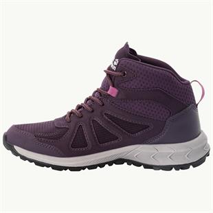 Jack Wolfskin 4051331 Woodland 2 Texapore Mid W Purple/Phantom Kadın Outdoor Bot