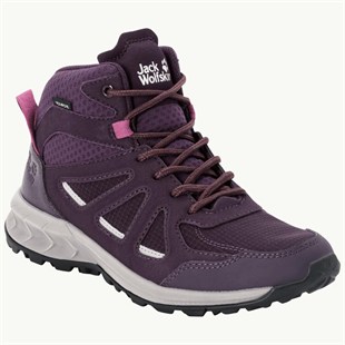 Jack Wolfskin 4051331 Woodland 2 Texapore Mid W Purple/Phantom Kadın Outdoor Bot