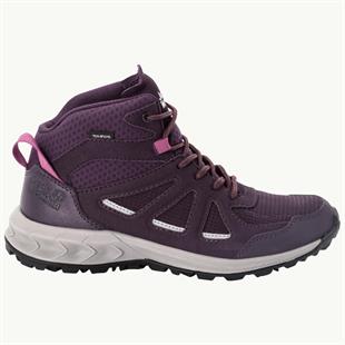 Jack Wolfskin 4051331 Woodland 2 Texapore Mid W Purple/Phantom Kadın Outdoor Bot