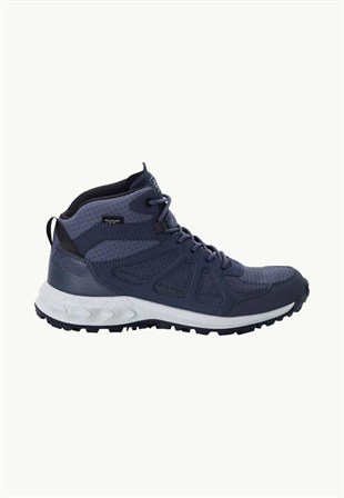 Jack Wolfskin 4051331_1388 Woodland 2 Texapore Mid W Graphite Kadın Outdoor Bot