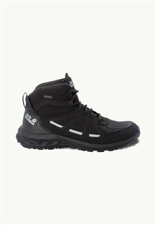 Jack Wolfskin 4051331_4600238401 Woodland 2 Texapore Mid W Black/Grey Kadın Outdoor Bot