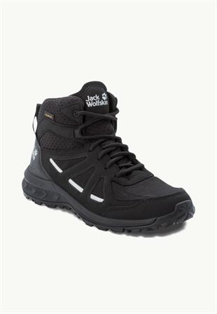 Jack Wolfskin 4051331_4600238401 Woodland 2 Texapore Mid W Black/Grey Kadın Outdoor Bot
