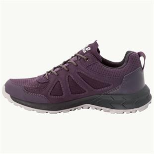 Jack Wolfskin 4051341 Woodland 2 Texapore Low W Purple/Phantom Kadın Outdoor Ayakkabı