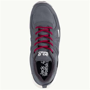 Jack Wolfskin 4051341 Woodland 2 Texapore Low W Grey/Red Kadın Outdoor Ayakkabı