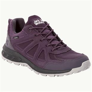 Jack Wolfskin 4051341 Woodland 2 Texapore Low W Purple/Phantom Kadın Outdoor Ayakkabı
