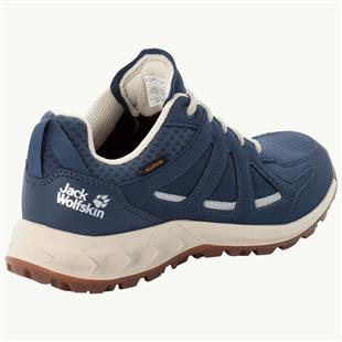 Jack Wolfskin 4051341 Woodland 2 Texapore Low W Dark Blue/Beige Kadın Outdoor Ayakkabı