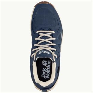 Jack Wolfskin 4051341 Woodland 2 Texapore Low W Dark Blue/Beige Kadın Outdoor Ayakkabı