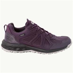 Jack Wolfskin 4051341 Woodland 2 Texapore Low W Purple/Phantom Kadın Outdoor Ayakkabı