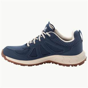 Jack Wolfskin 4051341 Woodland 2 Texapore Low W Dark Blue/Beige Kadın Outdoor Ayakkabı