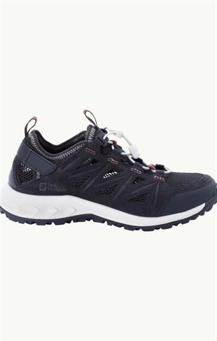 Jack Wolfskin 4051351 Woodland 2 Hybrid Low Dark Blue/Pink Kadın Aqua Ayakkabı