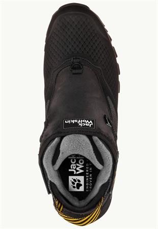 Jack Wolfskin 4053991 1995 Series Texapore Mid M Black/Burly/Yellow XT Erkek Dağ Botu