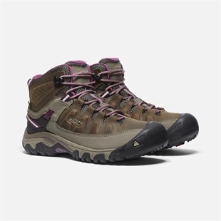 Keen 1018178 Targhee III Mid Wp Weiss/Boysenberry Kadın Outdoor Bot