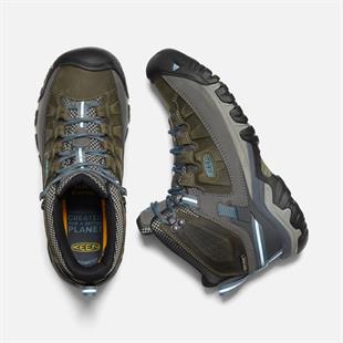 Keen 1023040 Targhee III Mid Wp Magnet/Atlantic Blue Kadın Outdoor Bot