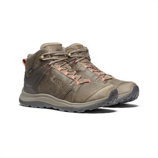 Keen 1023728 Terradora II Leather Mid WP W Brindle/Redwood Kadın Outdoor Bot