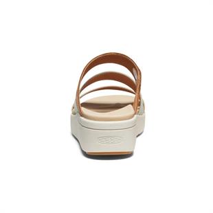 Keen 1027269 Ellecity Slide Natural Leather/Clearly Aqua Kadın Terlik