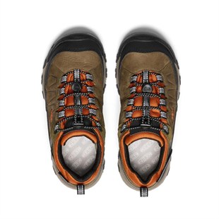 Keen 1029563 Targhee IV Low WP Dark Olive/Gold Flame Kadın Outdoor Ayakkabı