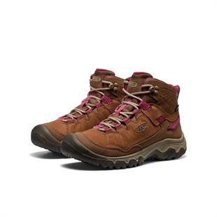 Keen 1030689 Targhee IV Mid WP W Bison/BEAUJOLAIS Kadın Outdoor Bot