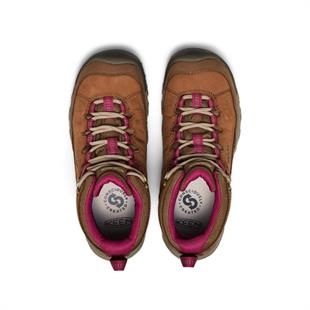 Keen 1030689 Targhee IV Mid WP W Bison/BEAUJOLAIS Kadın Outdoor Bot