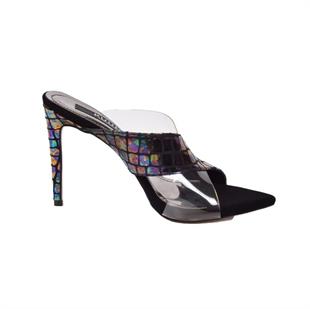 Kuum K11635 Siyah Süet Kadın Terlik