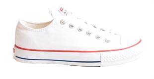 Kuum K8803 Beyaz Bileksiz Converse Kadın Spor Ayakkabı