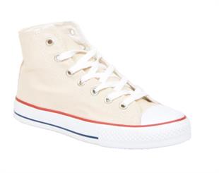 Kuum K8804 Bej Bilekli Converse Kadın Spor Ayakkabı