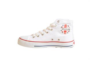 Kuum K8804 Beyaz Bilekli Converse kadın Spor Ayakkabı