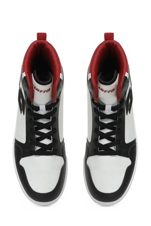 Lotto 101283960 Phoenix High 3FX Beyaz/Kırmızı Erkek Sneaker