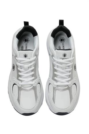 Lumberjack 101393010 Pol Pu 3PR Beyaz/Laci Erkek Sneaker