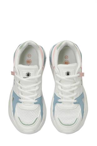 Lumberjack 101532062 Chuke 4FX Beyaz/Mavi/Pembe Kadın Sneaker