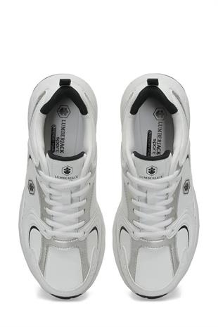 Lumberjack 101783641 Pol WMN PU 4PR Beyaz/Lacivert Kadın Sneaker