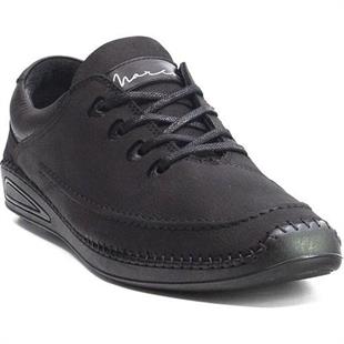 Marcomen 152-11330 Siyah Venezya Siyah Erkek Ayakkabı