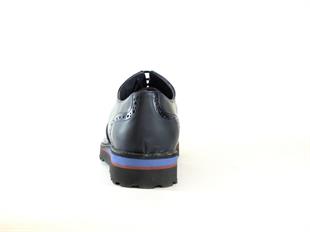 MarcoMen 566881 Lacivert/Bordo Deri Erkek Ayakkabı