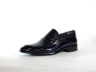 MarcoMen 8062 Lacivert Deri Erkek Ayakkabı