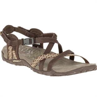 Merrell J22224 Terran Lattice Dark Earth Kadın Sandalet