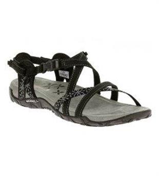 Merrell J22234 Terran Lattice Black Kadın Sandalet