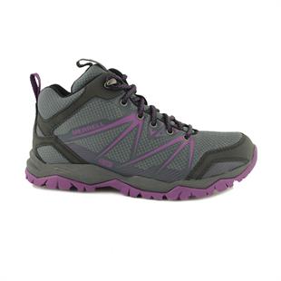 Merrell  j37312 Capra Rise Mid Waterproof Grey/Purple Kadın Outdoor Bot