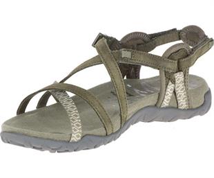 Merrell J98756 Terran Lattice 2 Dusty Olıve Poudreux Kadın Sandalet