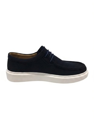 MR Quinn 2530 Nubuk Lacivert Erkek Sneaker