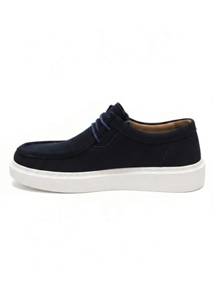 MR Quinn 2530 Nubuk Lacivert Erkek Sneaker
