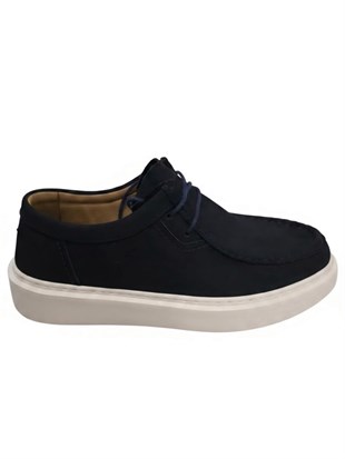 MR Quinn 2530 Nubuk Lacivert Erkek Sneaker