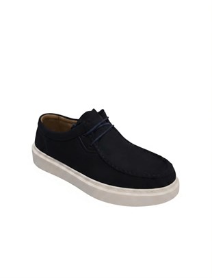 MR Quinn 2530 Nubuk Lacivert Erkek Sneaker