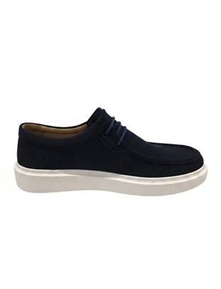 MR Quinn 2530 Nubuk Lacivert Erkek Sneaker