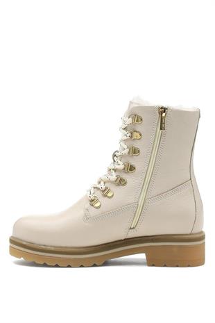 Nine West 101065049 Manlera  Bej Deri Kadın Bot