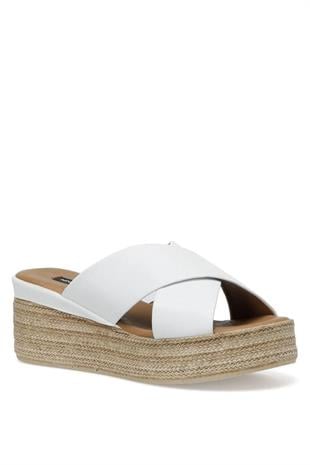 Nine West 101082978 Yapol 2FX Beyaz Kadın Terlik
