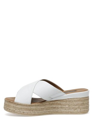 Nine West 101082978 Yapol 2FX Beyaz Kadın Terlik