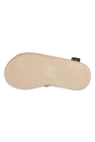 Nomadic Republic Roma Kauçuk Tabanlı Bej Kadın Sandalet