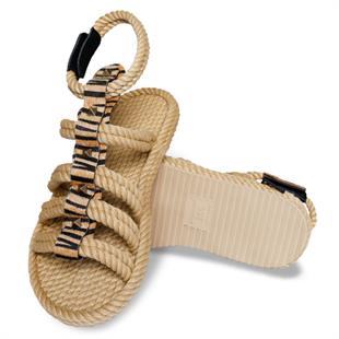 Nomadic Republic SRG.ZEB Serengeti Bej Zebra Kadın Sandalet