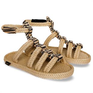 Nomadic Republic SRG.ZEB Serengeti Bej Zebra Kadın Sandalet