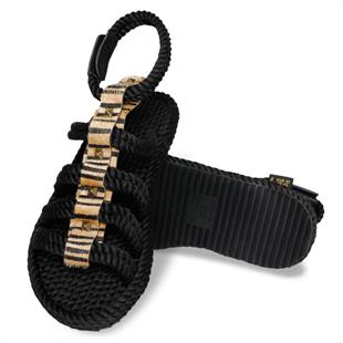 Nomadic Republic SRG.ZEB Serengeti Siyah Zebra Kadın Sandalet